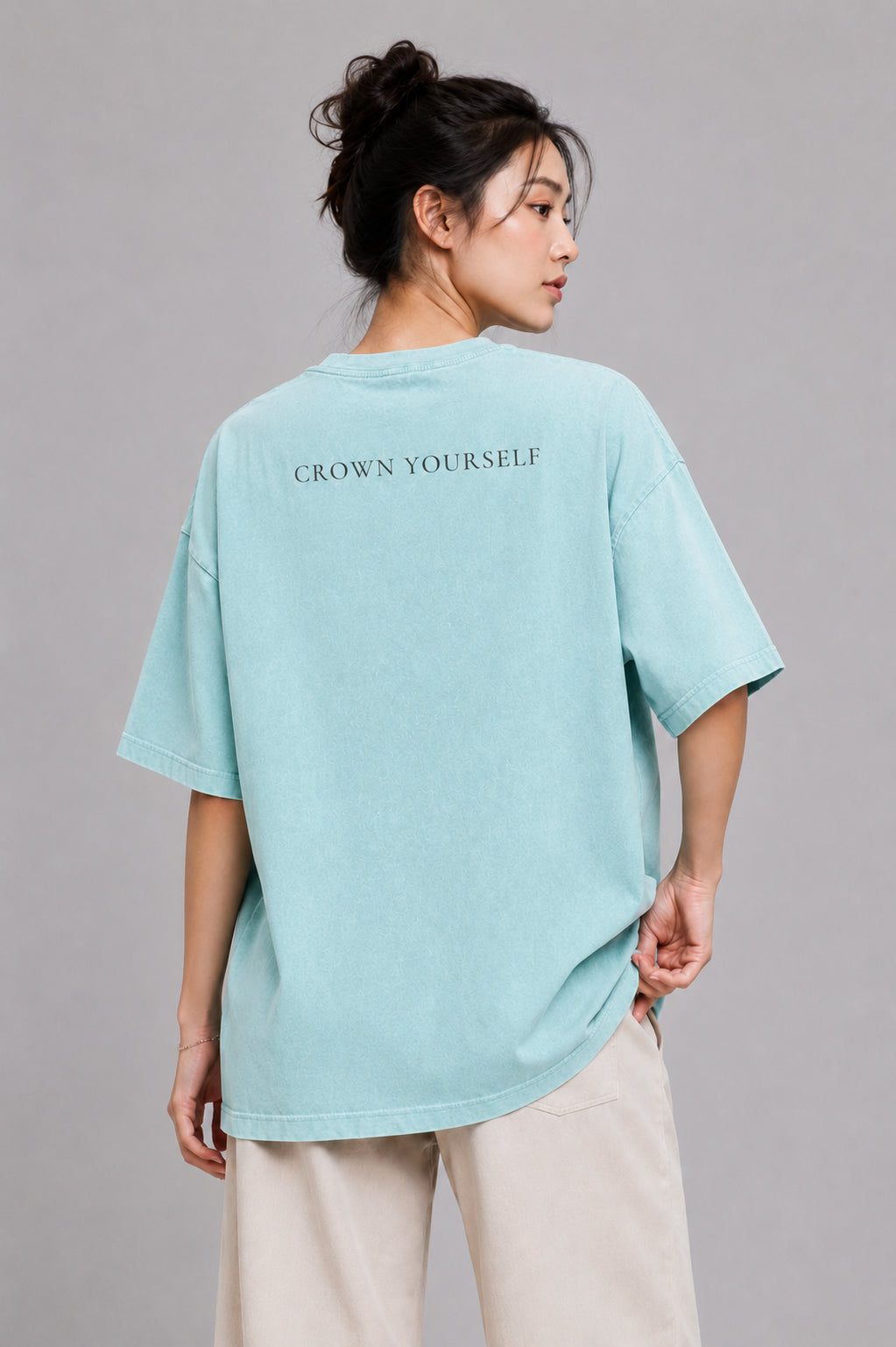 Unapologetic | Crown Yourself Oversized Graphic Tee