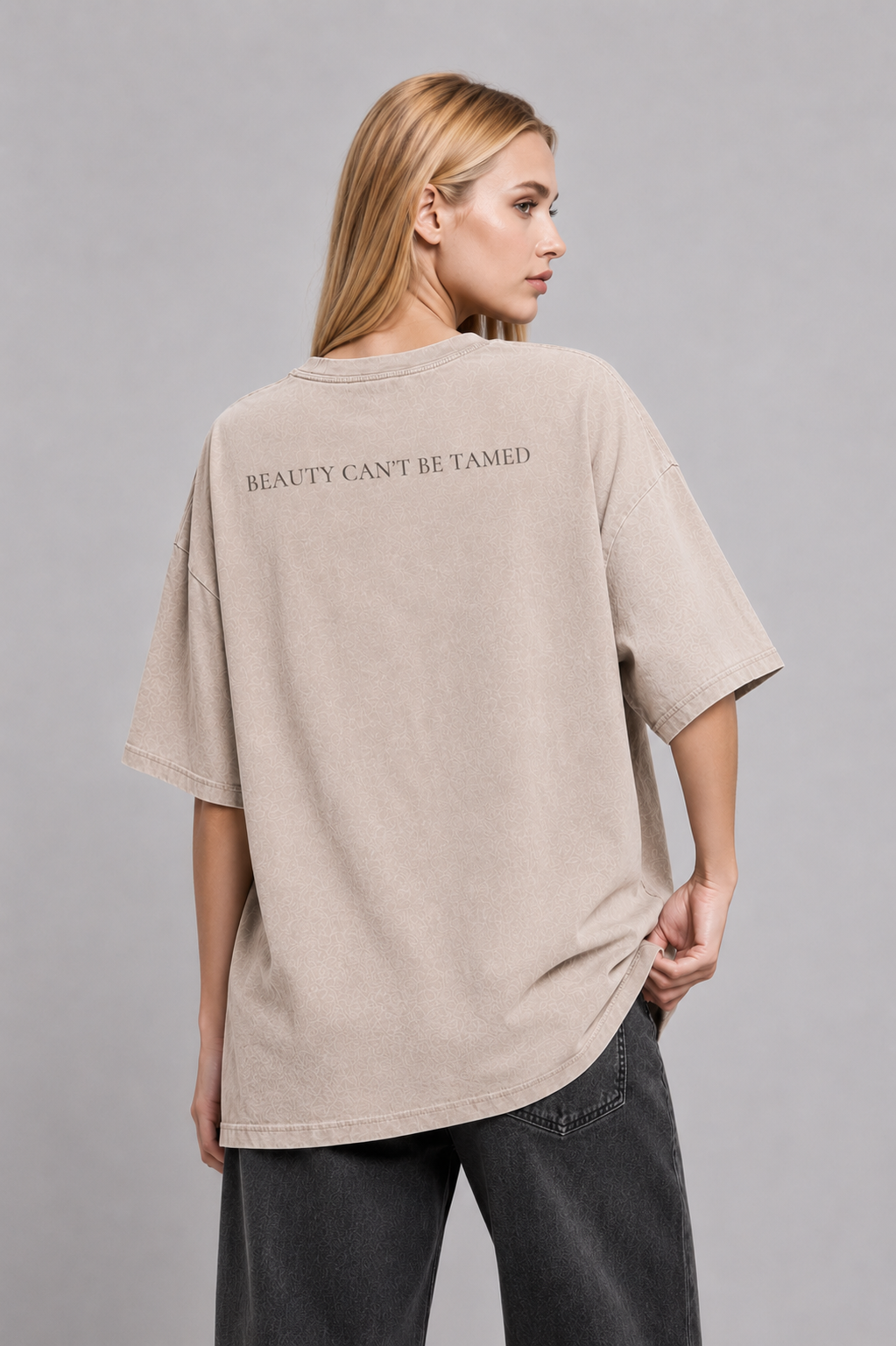 Beauty Can't Be Tamed | Oversized Graphic Tee