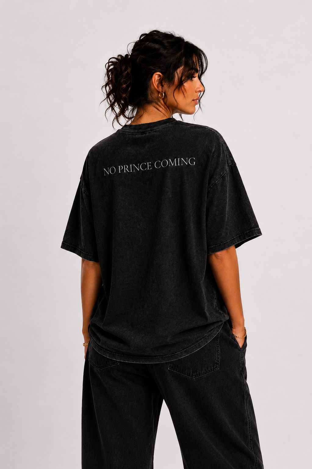 No Prince Coming | Oversized Graphic Tee