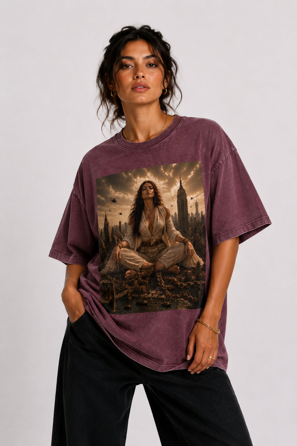 Unapologetic | Take Up Space Oversized Graphic Tee